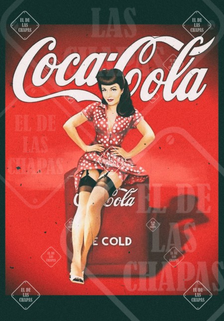 Coca Cola Pinup
